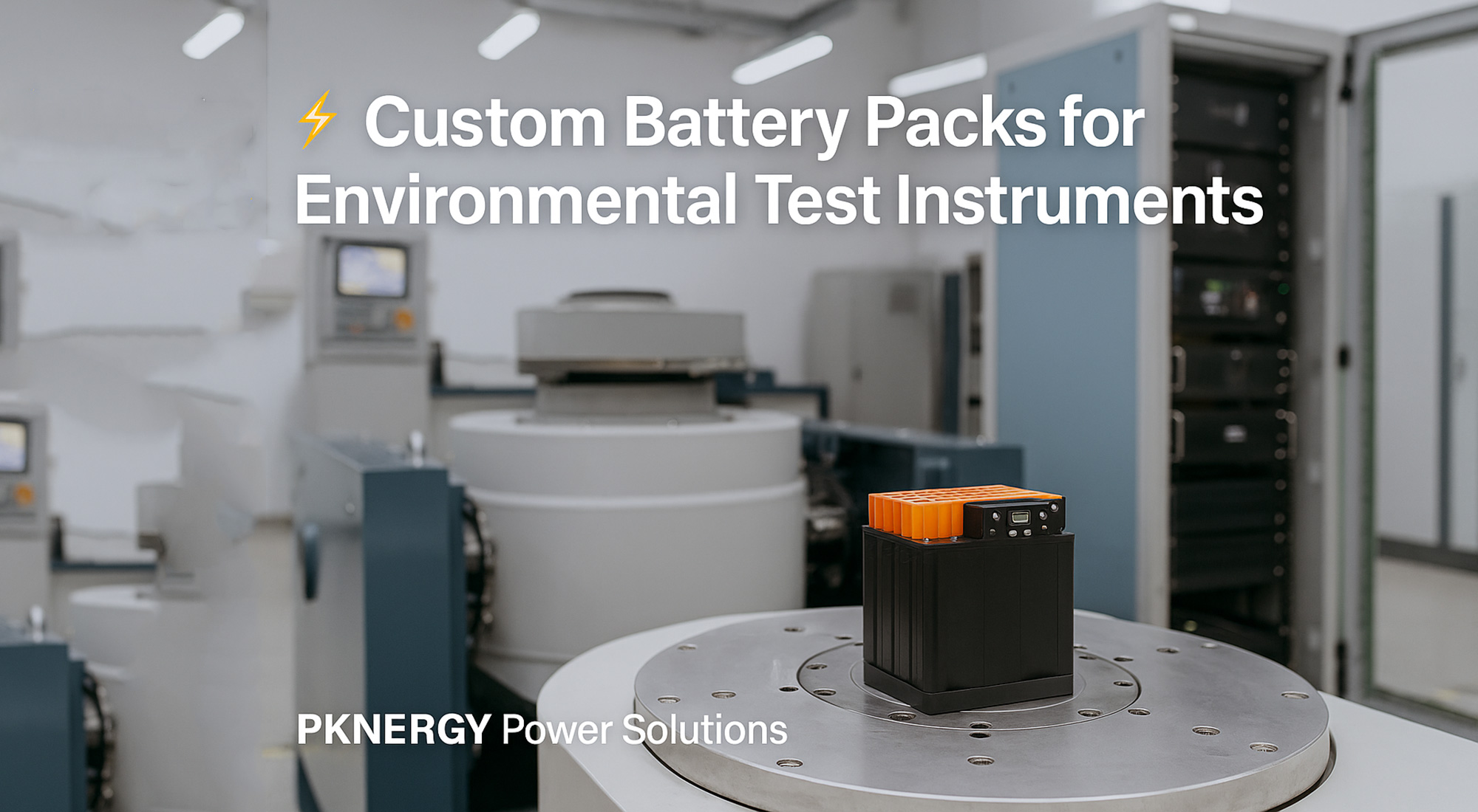 Custom Battery Packs for Environmental Test Instruments 2 Custom Battery Packs for Environmental Test Instruments