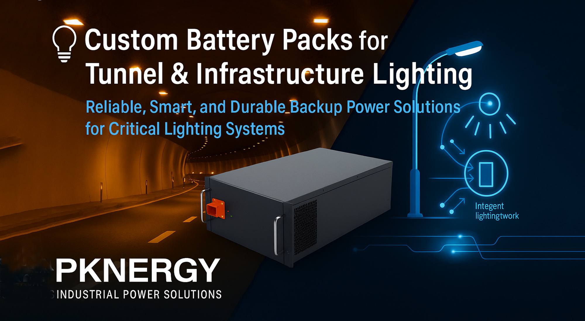 Custom Battery Packs for Tunnel & Infrastructure Lighting 2 Custom Battery Packs for Tunnel & Infrastructure Lighting