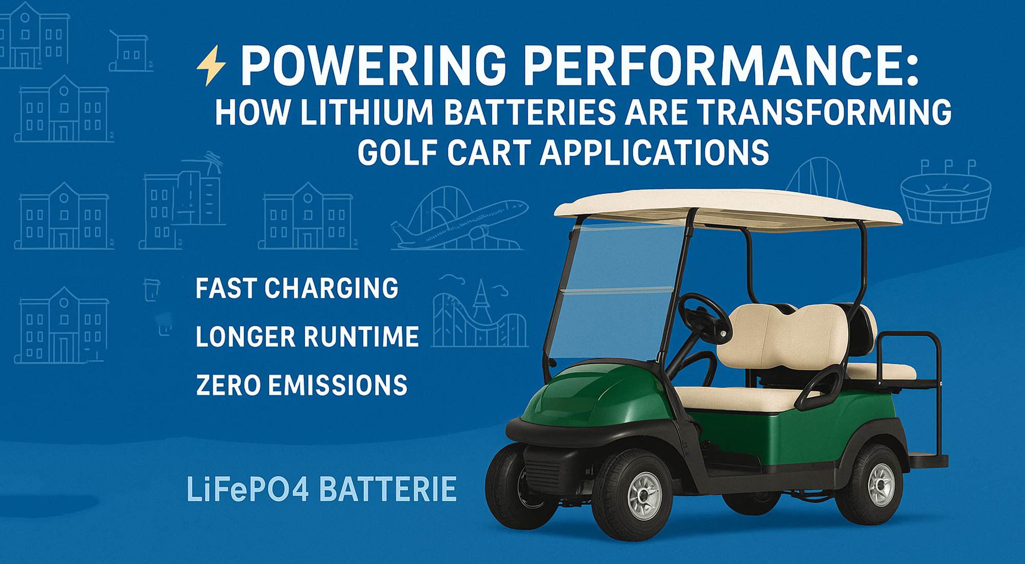 Powering Performance: How Lithium Batteries Are Transforming Golf Cart Applications 3 Powering Performance: How Lithium Batteries Are Transforming Golf Cart Applications