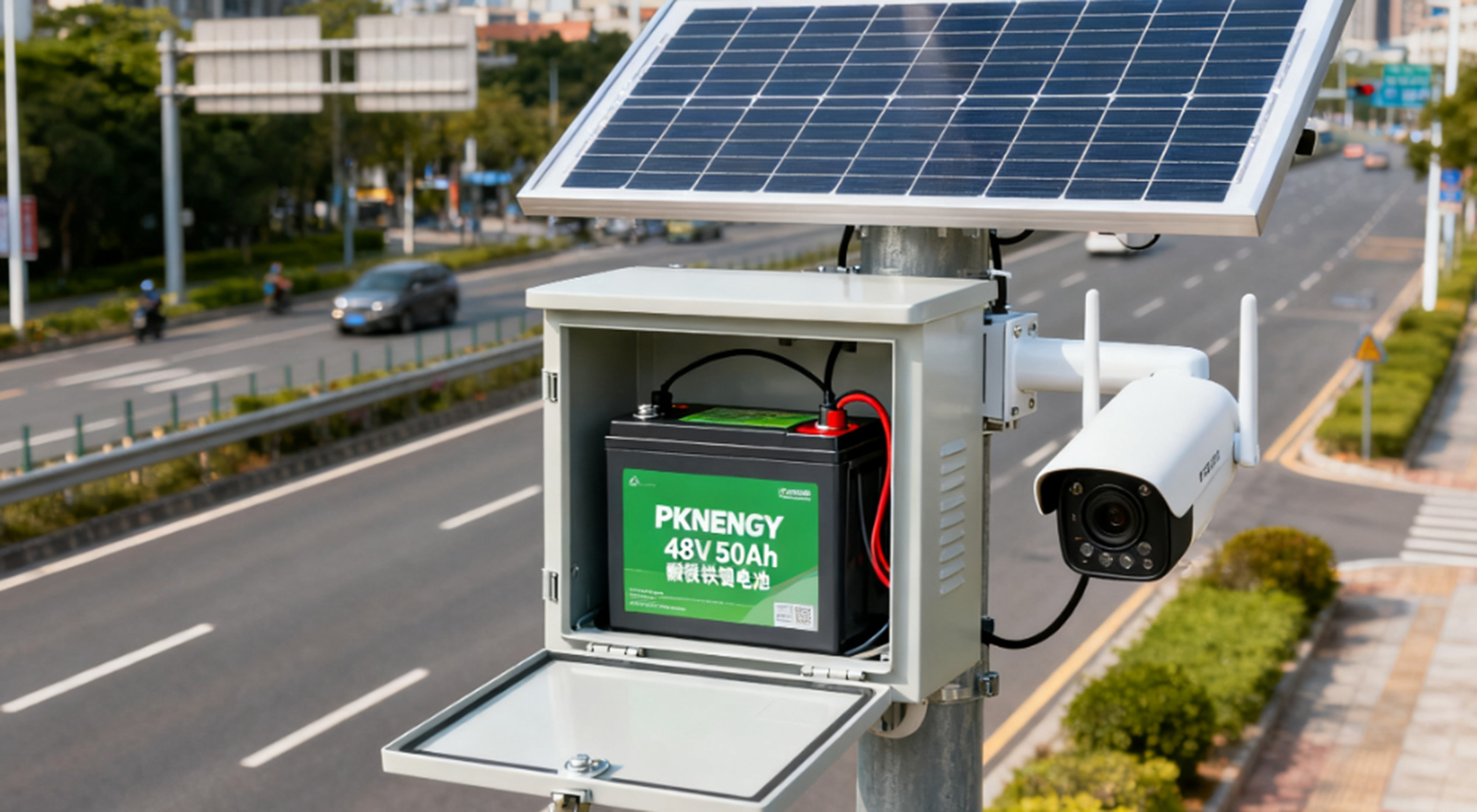 48V 50Ah LiFePO4 Battery for Outdoor Security Systems | Reliable CCTV Power Backup