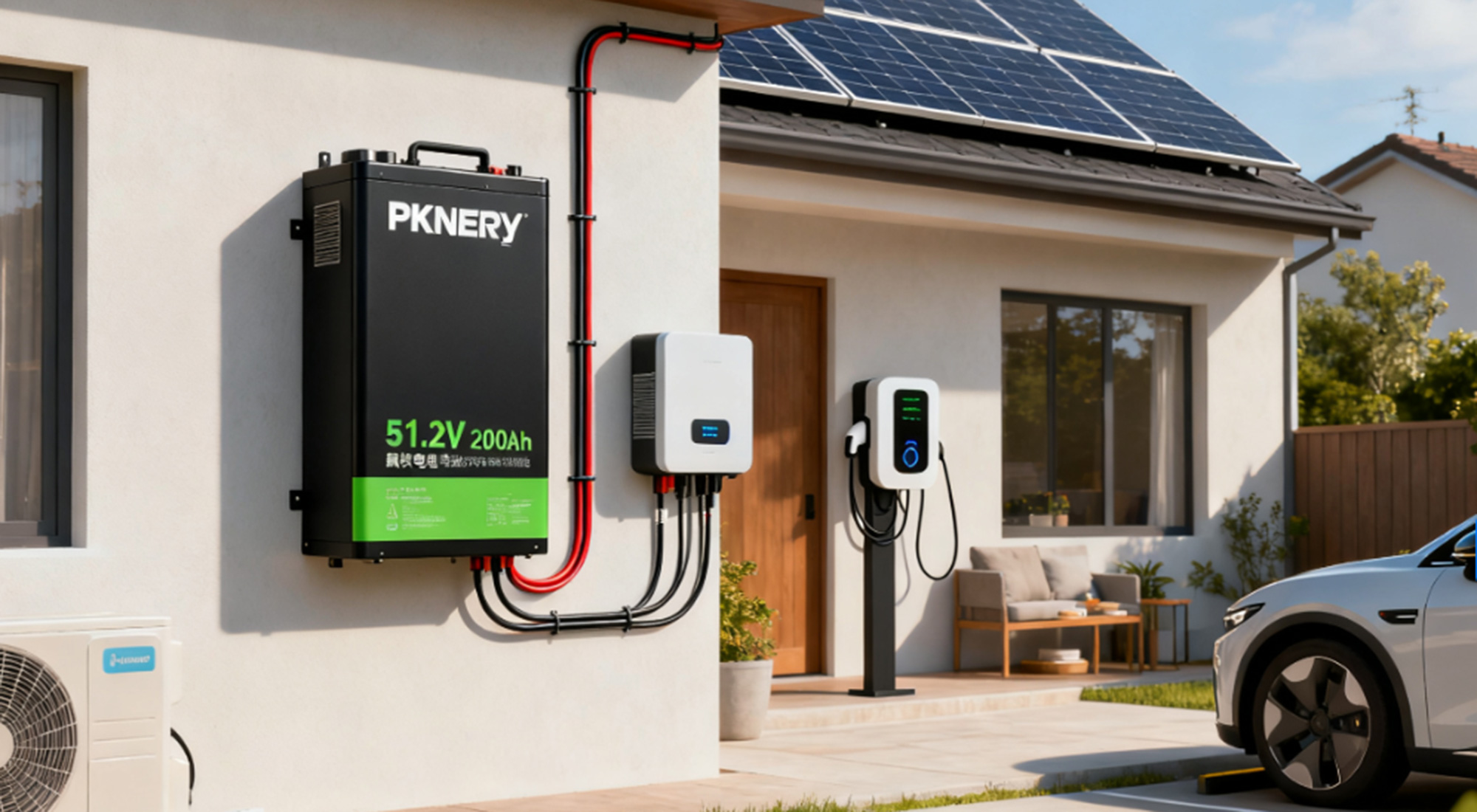 51.2V 200Ah LiFePO4 Powerwall for Home Energy Storage | PKNERGY Residential ESS Solution