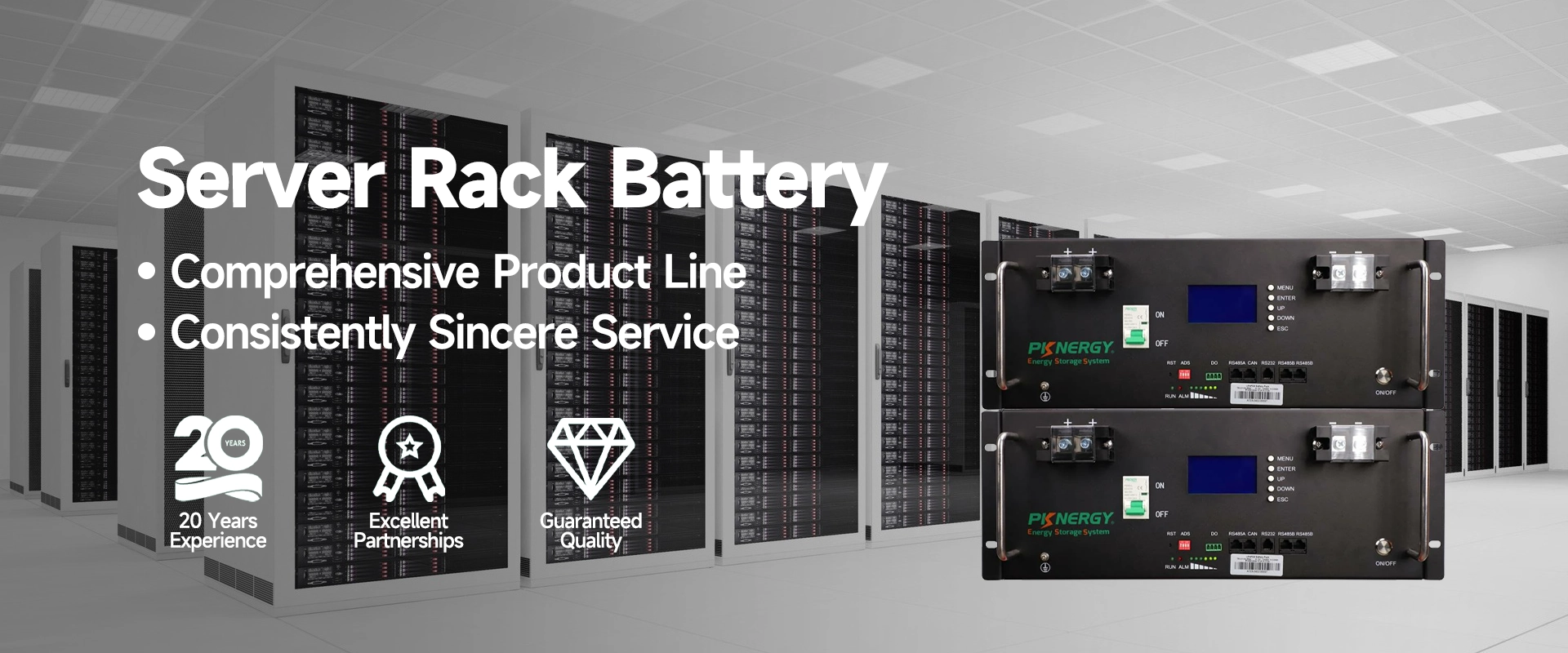 20year Server Rack Battery factory - pknergy