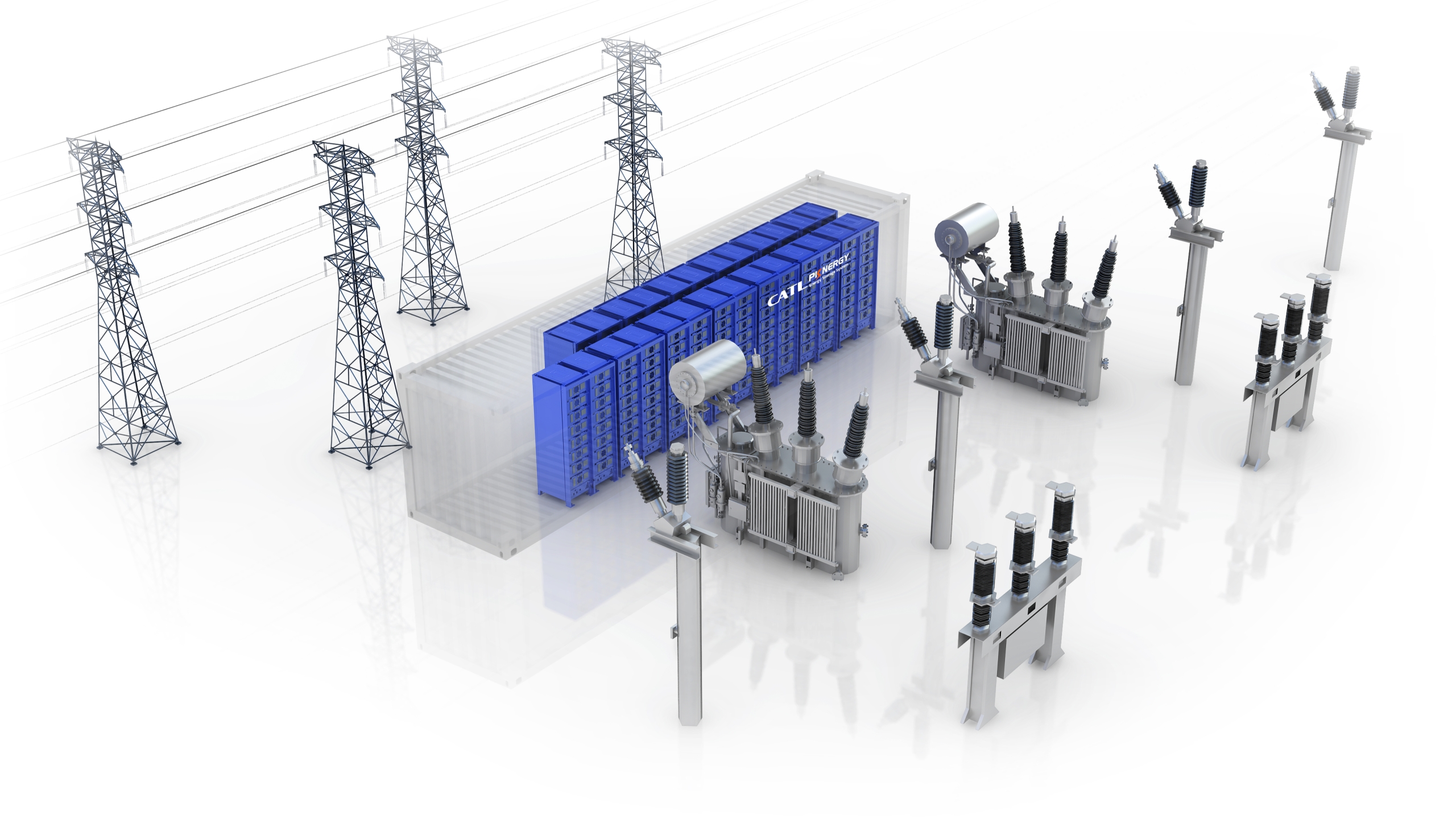 Serie de almacenamiento de energía con batería de refrigeración líquida CATL Cell