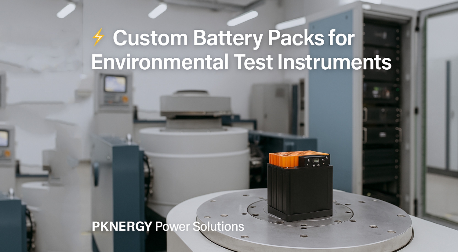 Custom Battery Packs for Environmental Test Instruments - PKNERGY