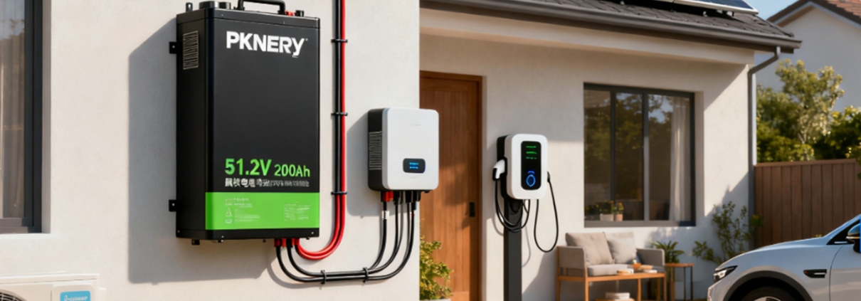 51.2V 200Ah LiFePO4 Powerwall for Home Energy Storage | PKNERGY Residential ESS Solution