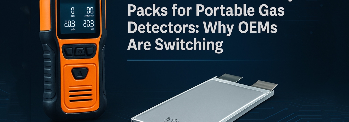 Custom Lithium Battery Packs for Portable Gas Detectors: Why OEMs Are Switching